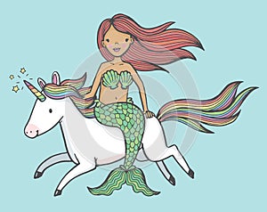 Mermaid and Unicorn