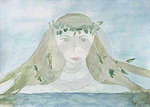 Mermaid water goddess