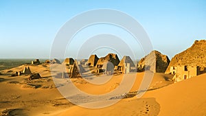 Meroe Pyramids in the Sudan