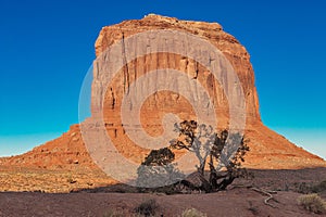 Merrick Butte in Monument Valley just before sunset