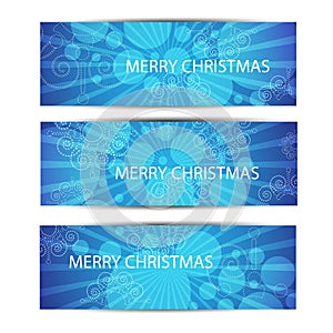 Merry Christamas header or banner.Vector