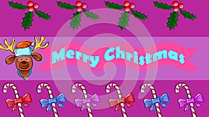 Merry Christmas Animated Welcome Text 4K Animation