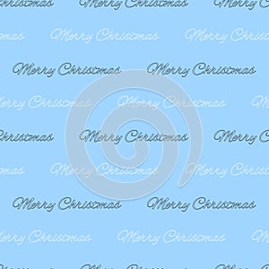 Merry Christmas. Background with the inscription - Merry Christmas. A repeating inscription. Seamless pattern. Illustration for