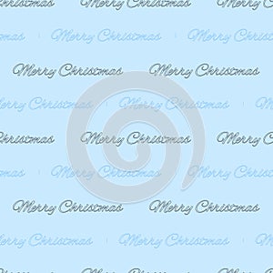 Merry Christmas. Background with the inscription - Merry Christmas. A repeating inscription. Seamless pattern. Illustration for