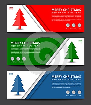 MERRY CHRISTMAS. Banner template. advertisement. flyer layout. Ch