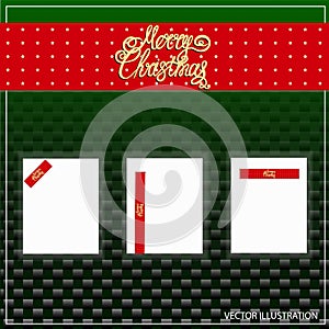 Merry christmas banners design.