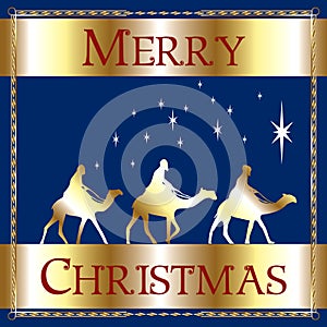 Merry Christmas Blue Wisemen