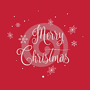 Merry Christmas Calligraphy lettering greeting card Winter Holiday Party Decoration template2024