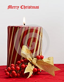 Merry Christmas Candle