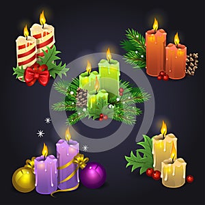 Merry Christmas Candles