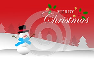 Merry Christmas. Card and poster campaign in banner and vector design