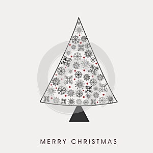 Merry Christmas celebration concept with x-mas tree.