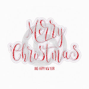 Merry Christmas Decoration Lettering Tipography Lets Get Crazy Modern Font
