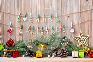 Merry Christmas decoration party preparation for holiday concept, Happy New Year