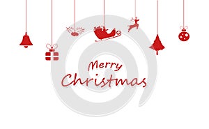 Merry Christmas, decoration, Santa Claus, reindeer, gift, ball