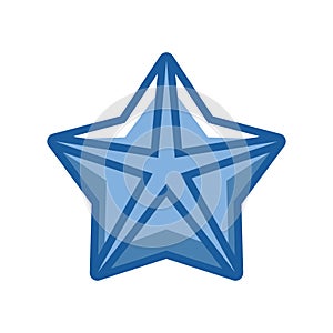 Merry christmas decorative star icon