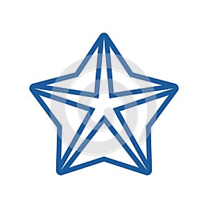 Merry christmas decorative star icon