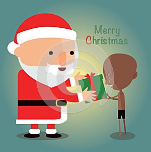 Merry christmas for Disadvantaged children photo