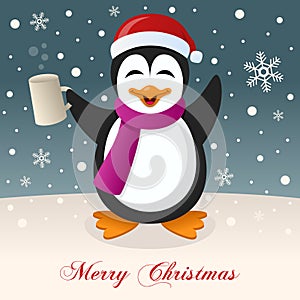 Merry Christmas with Drunk Penguin