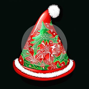 Merry Christmas with gift illustration Vector art