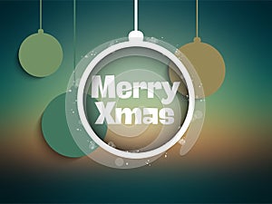 Merry Christmas Green Mesh Gradient