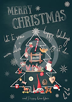 Merry Christmas Greeting Card