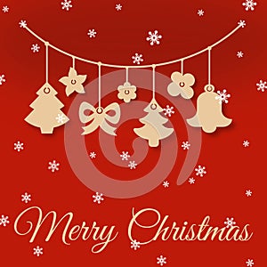 Merry Christmas greeting card