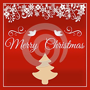 Merry Christmas greeting card