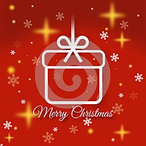 Merry Christmas greeting card