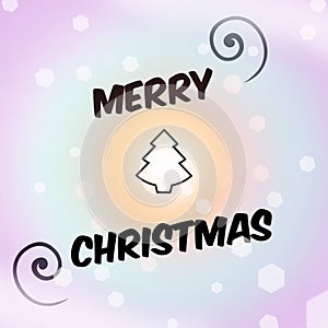 Merry Christmas greeting card