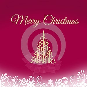 Merry Christmas greeting card