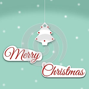 Merry Christmas greeting card