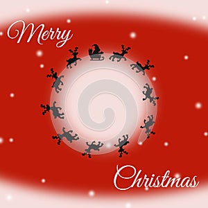 Merry Christmas greeting card