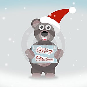Merry Christmas greeting card