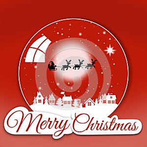 Merry Christmas greeting card