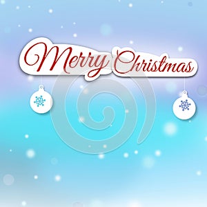 Merry Christmas greeting card