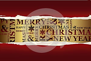 Merry Christmas greeting card