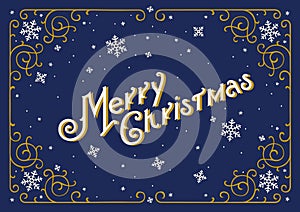 Merry Christmas greeting card