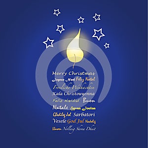 Merry christmas greeting card