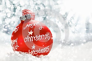 Merry Christmas greeting card