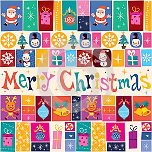 Merry Christmas greeting card