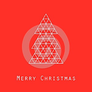 Merry Christmas greeting card