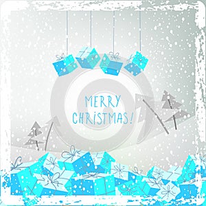 Merry christmas greeting card