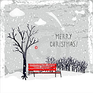 Merry christmas greeting card