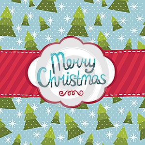 Merry Christmas greeting card background.