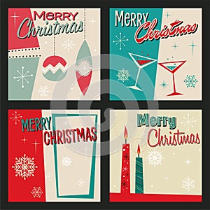 Merry Christmas Greeting Card Set