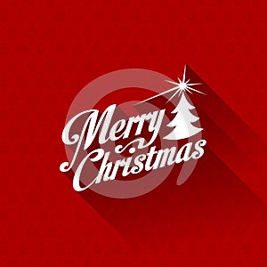 Merry Christmas greeting card vector design templa