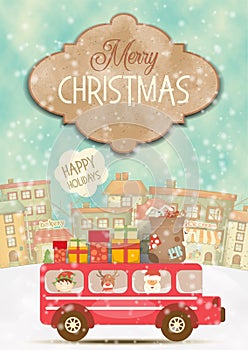 Merry Christmas Greeting Card