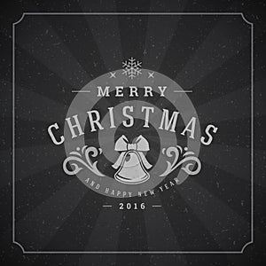 Merry Christmas Greetings Card or Poster Design