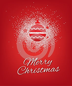 Merry Christmas Greetings Poster Design